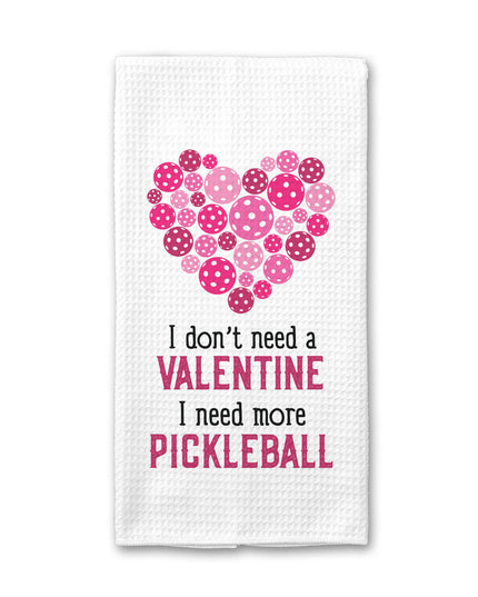 Pink Heart Valentine Pickleball Towel, Valentine Home Decor