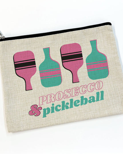 Pickleball Makeup Bag Cosmetic Zip Pouch