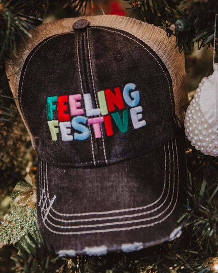 Feeling Festive Christmas Trucker Hat