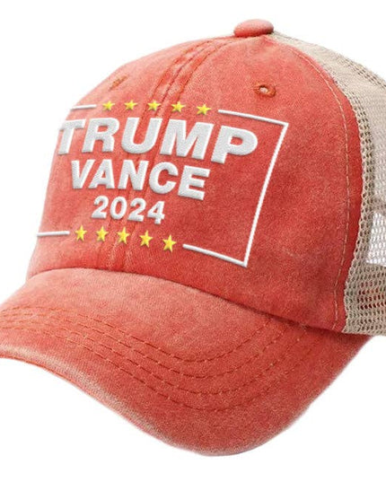 Trump Vance 2024 - Orange Trucker Hat - 2815