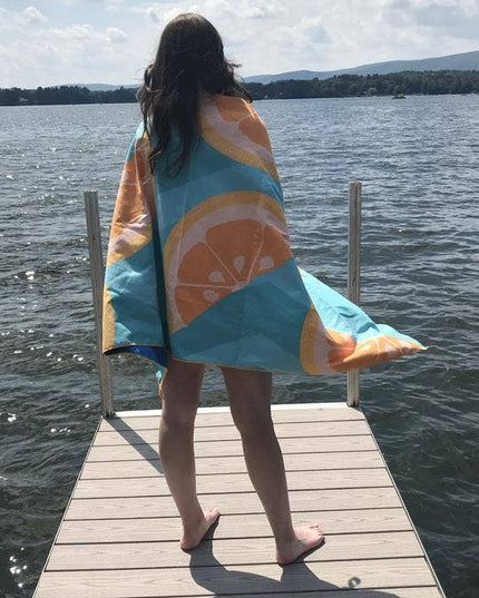 Beach Towel, Citrus, Tangerine Dream