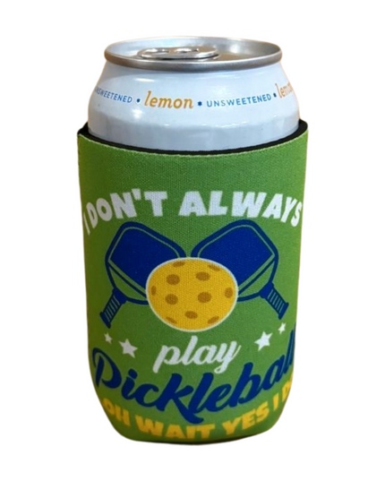 Pickleball Neoprene Can Coolers in Multi Colors & Designs 12oz