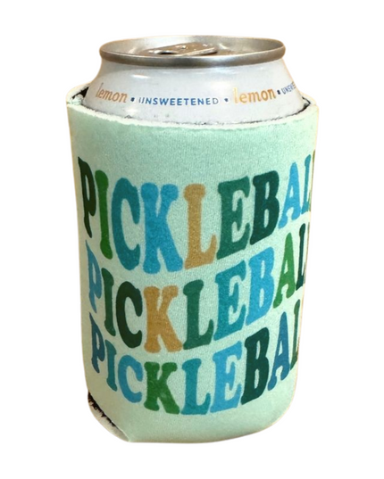 Pickleball Neoprene Can Coolers in Multi Colors & Designs 12oz