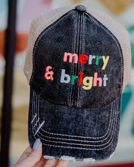 Merry and Bright (Multi) Christmas Trucker Hat