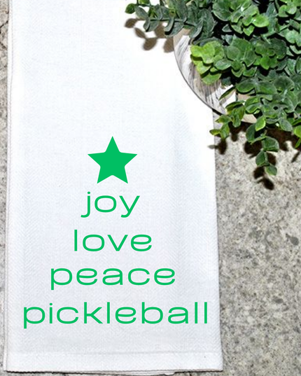 Christmas joy love peace pickleball