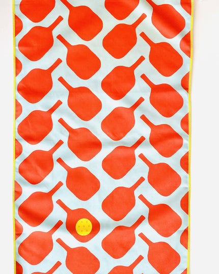 Pickleball Towel, Orange and Blue - NEW!