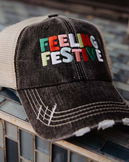 Feeling Festive Christmas Trucker Hat